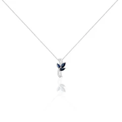 Best Histoire d'Or Collier Angie Diamant or blanc saphir