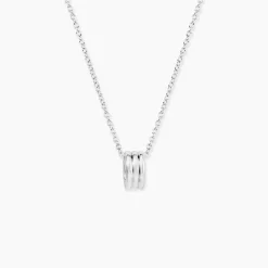 Histoire d'Or Collier Antho Argent Blanc* Colliers|Colliers