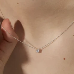 Histoire d'Or Collier Aphrodite Or Blanc Diamant Synthetique* Colliers|Colliers