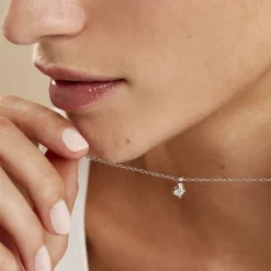 Discount Histoire d'Or Collier April Argent Blanc Oxyde De Zirconium