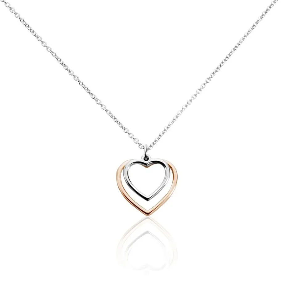 Hot Histoire d'Or Collier Argent Bicolore Fethi