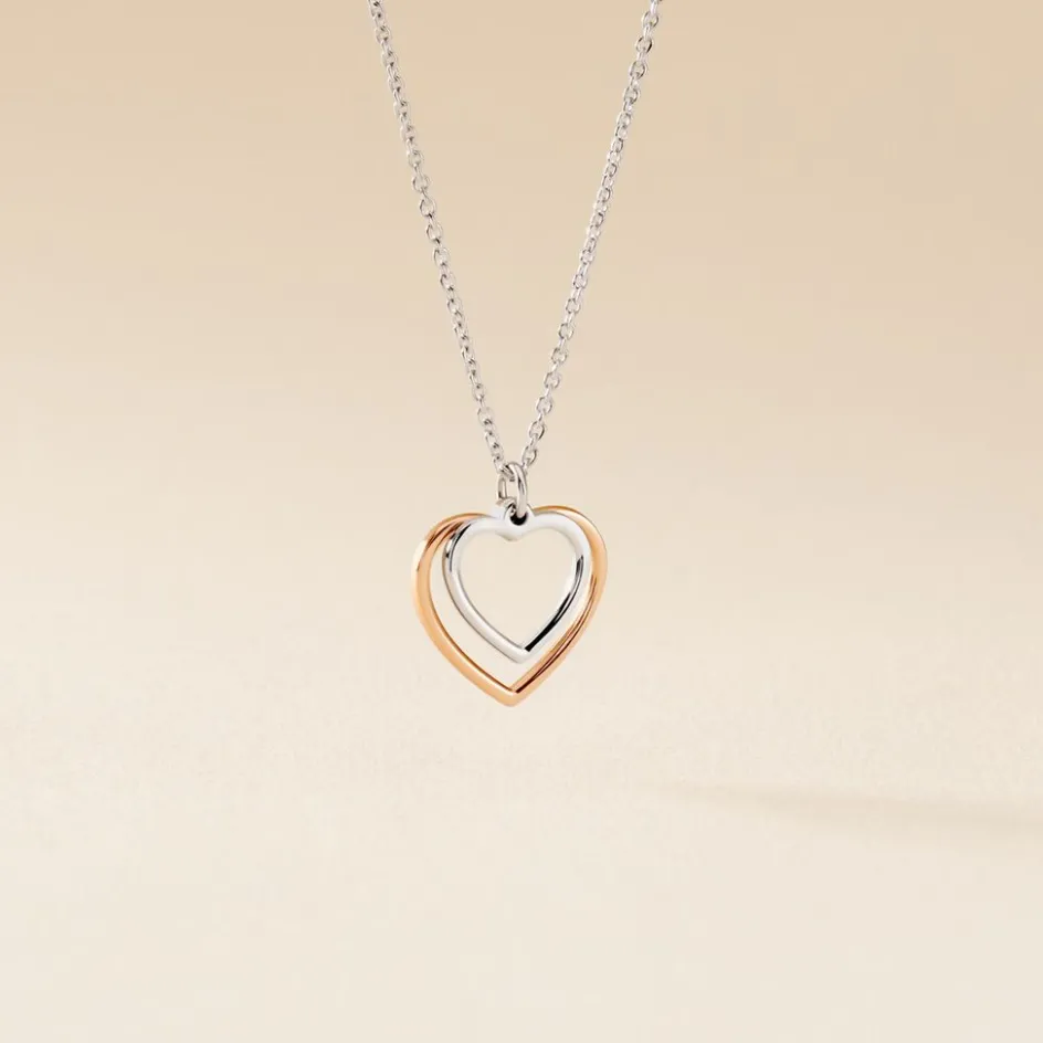 Hot Histoire d'Or Collier Argent Bicolore Fethi