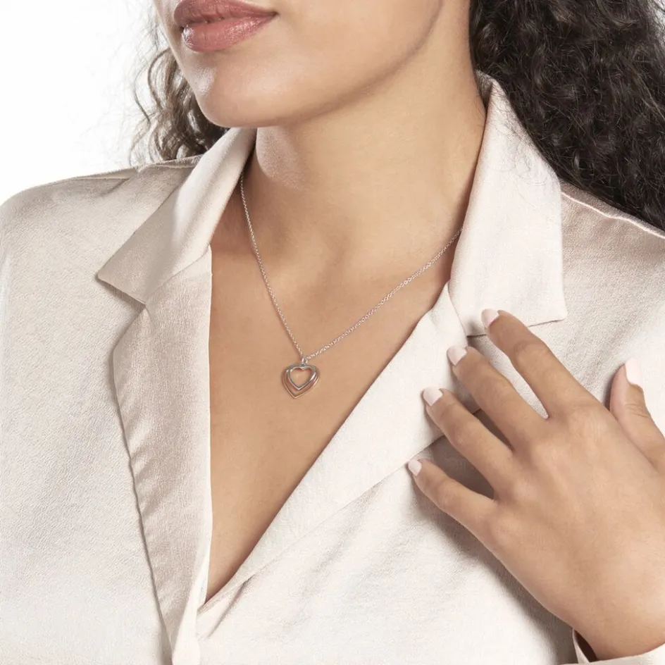 Hot Histoire d'Or Collier Argent Bicolore Fethi