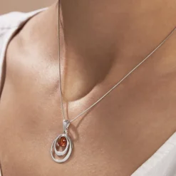 Histoire d'Or Collier Argent Blanc Alanna Ambre* Colliers|Colliers