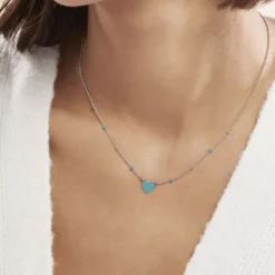 Discount Histoire d'Or Collier Argent Blanc Augustine