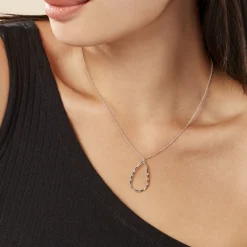 Histoire d'Or Collier Argent Blanc Camulos* Colliers|Colliers