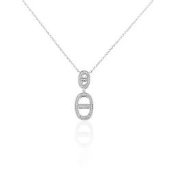 Histoire d'Or Collier Argent Blanc Caprina Oxydes De Zirconium* Colliers|Colliers