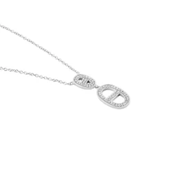 Histoire d'Or Collier Argent Blanc Caprina Oxydes De Zirconium* Colliers|Colliers