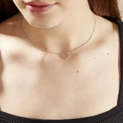 Hot Histoire d'Or Collier Argent Blanc Cari