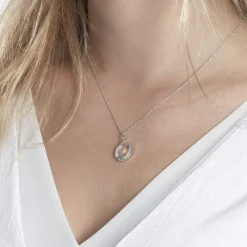 Sale Histoire d'Or Collier Argent Blanc Centaures Oxyde De Zirconium