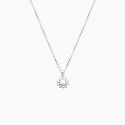 Online Histoire d'Or Collier Argent Blanc Cheri Perle De Culture Oxydes De Zirconium