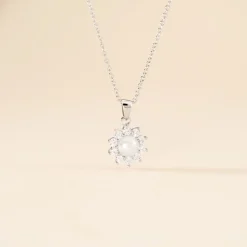 Online Histoire d'Or Collier Argent Blanc Cheri Perle De Culture Oxydes De Zirconium