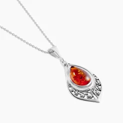 Histoire d'Or Collier Argent Blanc Doralyn Ambre* Colliers|Colliers