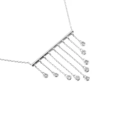 Histoire d'Or Collier Argent Blanc Edvard Oxydes De Zirconium* Colliers|Colliers