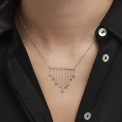 Histoire d'Or Collier Argent Blanc Edvard Oxydes De Zirconium* Colliers|Colliers