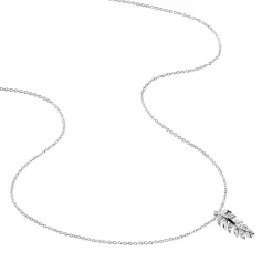 Histoire d'Or Collier Argent Blanc Jade Oxydes De Zirconium* Colliers|Ras De Cou