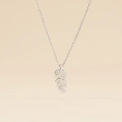 Histoire d'Or Collier Argent Blanc Jade Oxydes De Zirconium* Colliers|Ras De Cou