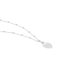 Clearance Histoire d'Or Collier Argent Blanc Laurentin