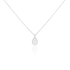 Online Histoire d'Or Collier Argent Blanc Paros