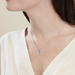 Online Histoire d'Or Collier Argent Blanc Paros