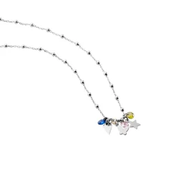 Histoire d'Or Collier Argent Blanc Paulino Pierres Artificelles* Colliers|Ras De Cou