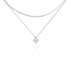 Histoire d'Or Collier Argent Blanc Sapphira* Colliers|Colliers Doubles Et Triples Chaînes