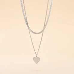 Histoire d'Or Collier Argent Blanc Sapphira* Colliers|Colliers Doubles Et Triples Chaînes