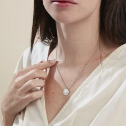 Hot Histoire d'Or Collier Argent Blanc Tana Nacre