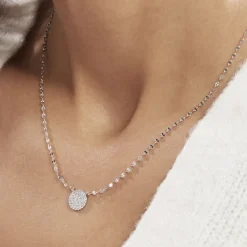 Histoire d'Or Collier Argent Blanc Turin Oxydes De Zirconium* Colliers|Colliers