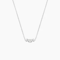 Discount Histoire d'Or Collier Argent Blanc Winter Sweetness Oxyde De Zirconium