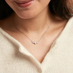 Discount Histoire d'Or Collier Argent Blanc Winter Sweetness Oxyde De Zirconium