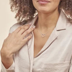 Histoire d'Or Collier Argent Gaucher Oxydes De Zirconium* Colliers|Colliers