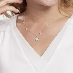 Histoire d'Or Collier Argent Glad Perles De Culture Nacre Oxydes De Zirconium* Colliers|Colliers