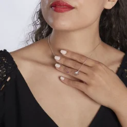 Histoire d'Or Collier Argent Gurvana Oxydes De Zirconium* Colliers|Colliers