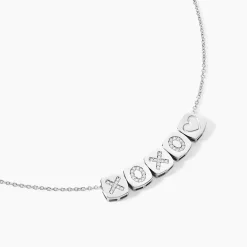 Histoire d'Or Collier Argent Hendrick Cubes Oxydes De Zirconium