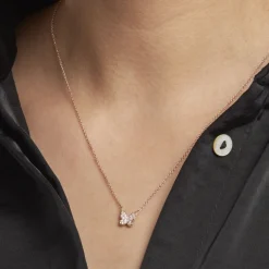 Histoire d'Or Collier Argent Rose Anne-lise Oxyde De Zirconium* Colliers|Colliers