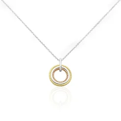 Histoire d'Or Collier Argent Tricolore Cainnech* Colliers|Colliers