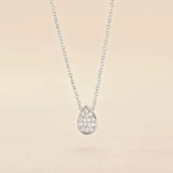 Histoire d'Or Collier Argent Tricoria Oxydes De Zirconium* Colliers|Colliers