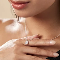 Histoire d'Or Collier Argent Tricoria Oxydes De Zirconium* Colliers|Colliers