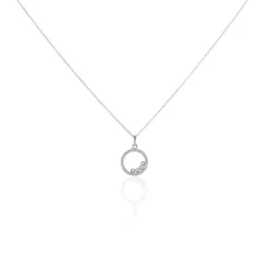 Histoire d'Or Collier Argent Ursine Oxydes De Zirconium* Colliers|Colliers