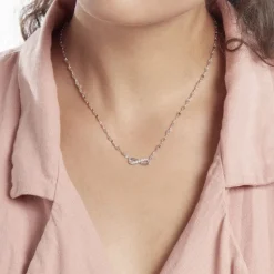 Histoire d'Or Collier Argent Wendel Oxydes De Zirconium* Colliers|Colliers