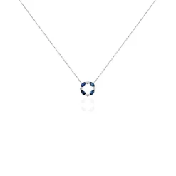 Histoire d'Or Collier Arlina Or Blanc Saphir Et Diamant* Colliers|Colliers