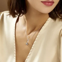 New Histoire d'Or Collier Armance Argent Blanc Perle D'imitation Oxyde