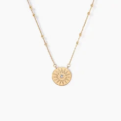 Hot Histoire d'Or Collier Artea Plaqué Or Jaune Oxyde De Zirconium