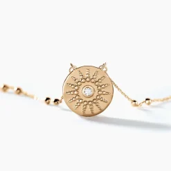 Hot Histoire d'Or Collier Artea Plaqué Or Jaune Oxyde De Zirconium