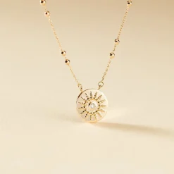 Hot Histoire d'Or Collier Artea Plaqué Or Jaune Oxyde De Zirconium