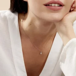 Online Histoire d'Or Collier Artemis Or Blanc Diamant