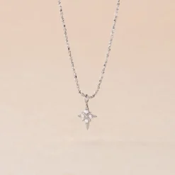 Histoire d'Or Collier Astre Precieux Argent Blanc Oxyde De Zirconium* Colliers|Colliers Fantaisie