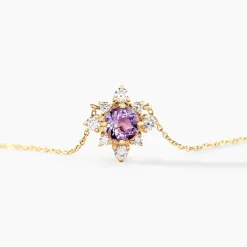 Histoire d'Or Collier Astrithr Or Jaune Améthyste Oxyde De Zirconium* Colliers|Colliers