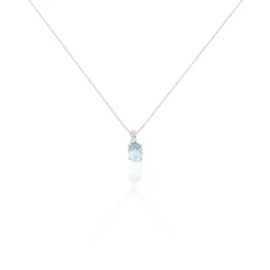 Histoire d'Or Collier Audea Or Blanc Topaze Et Oxyde De Zirconium* Colliers|Colliers